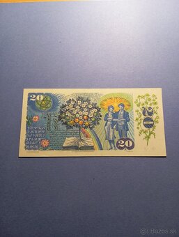 Predám bankovku 20sk 1988 slovenský kolok. - 4