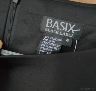 Luxusné čierne spoločenské šaty BASIX BLACK LABEL - 4