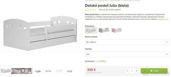 Detská posteľ Julia (biela) - 4