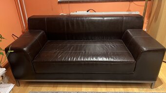 IKEA Kožená 2 pohovka/sedačka - 4