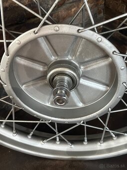 Prodám originál kola přední a zadní Jawa 350 SV - předválka - 4