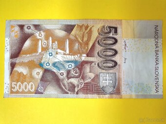 ✅️SLOVENSKÁ KORUNA 5000 SKK VZÁCNA BANKOVKA - 4