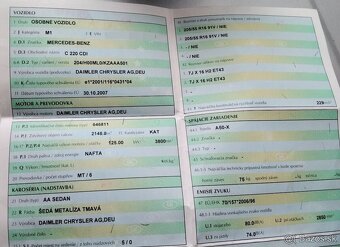 Mercedes C200 W204 2.2 CDI 2008 Predám DVERE, MOTOR 646811 - 4