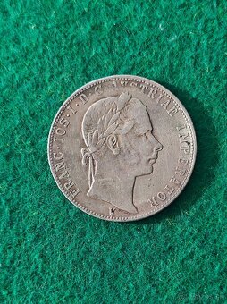 1 Zlatnik 1858 V, vzácny, velmi pekny - 4
