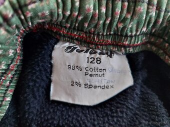 zateplené nohavice (128 cm) - 4