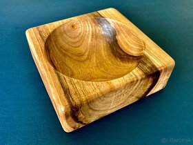 Miska z orechového dreva 13x13cm - 4