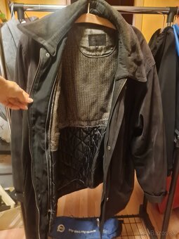 Čierna pánska zimná vetrovka - veľkosť asi XL (56) - 4