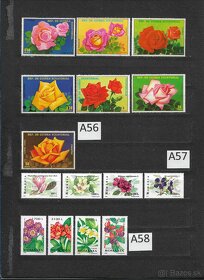 Filatelia-Poštové známky na predaj 6.Doprava + Kvety čisté - 4