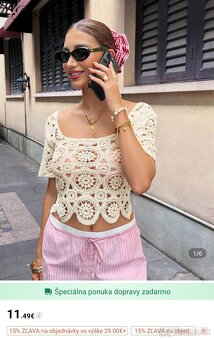 Shein topy nenosené vo veľkosti S - 4