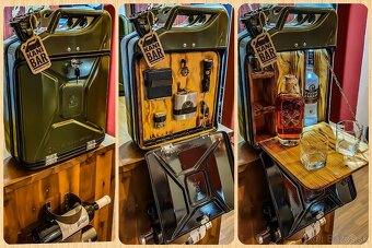 Predám kanister prerobený na Bar super darček - 4