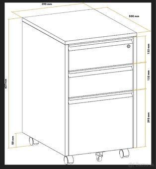 Kancelársky stôl + kontajner - 4