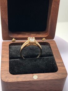 Diamantový prsteň 1.12ct Princess GIA - 4