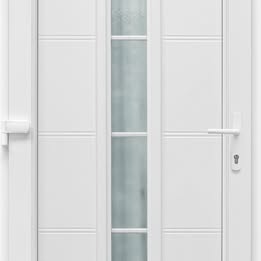 PLASTOVÉ VCHODOVÉ DVERE BIELE 980mm.x2080mm. - 4