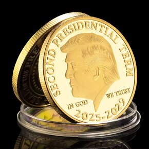 Donald Trump TAKE AMERICA BACK 2025 v zlatej farbe - 4
