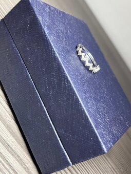 Elegantný prsteň z bieleho zlata s diamantmi 14 kt, 0.33 ct - 4