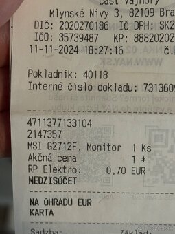 Herný Monitor MSI G2712F - 4