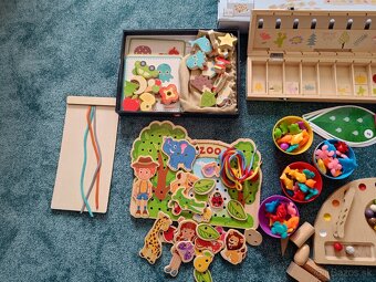 Montessori drevené hračky – triedenie, motorika, edukácia - 4