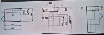 LAUFEN Švajčiarske nadčasové keramické umývadlo MEDA 60×46 - 4