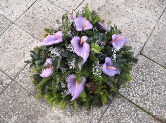 Tradičný plný vitý veniec na hrob, Dušičky - 4