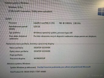 Kancelársky počítač HP Pro i5 / 8GB RAM / SSD+HDD / W10 Pro - 4