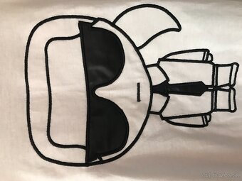 NOVÉ KARL LAGERFELD white pánske tricko XL - 4