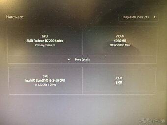 Starší herný počítač i5-2400/8GB RAM/Radeon R7 4GB - 4