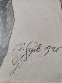 Kresba: Art Deco Akt, Viedeň, 1925 - 4