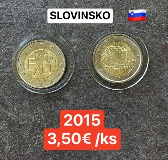 Euromince - pamätné dvojeurové mince Slovinsko - 4