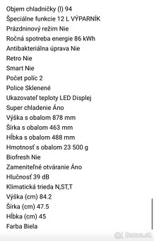 Chladnička s výparnníkom Philco - 4