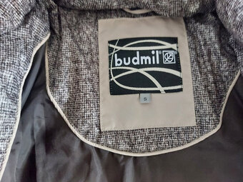 Dámska sivá zimná bunda na zips s kapucňou Budmil (2x obleče - 4
