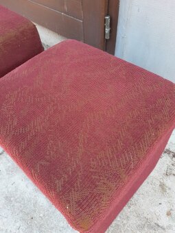 Predám bordové taburetky - 4