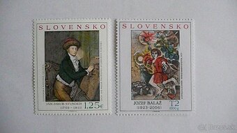 Známky- SLOVENSKO- séria umenie - 4