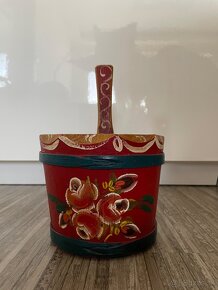 Drevena malovana nadoba - 4