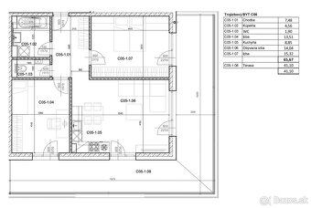 NOVOSTAVBA 3 i. bytu so 41m2 terasou, Stupava - 4
