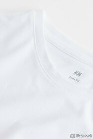 TRIČKO S DLH.RUKÁVOM čierne a biele H&M veľ. M (S) - 4