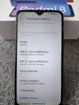Predam Xiaomi Redmi 8 4+64GB Saphire Blue Android15 - 4