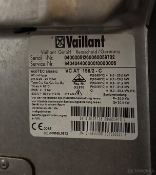 Náhradné diely na Vaillant VC AT 196/2, 21 kW - 4
