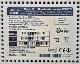 CISCO WAP371, Access Point, 2.4 GHz, 5 GHz - 4