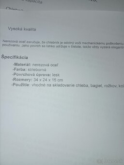 Nerezový chlebník - 4