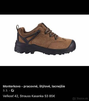 Veľkosť 42, MIX pracovná-bezpečnostná obuv - 4