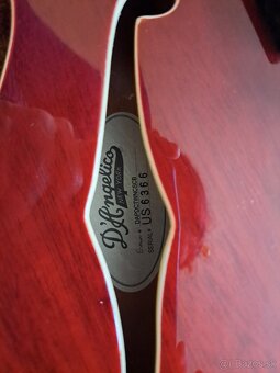 D'Angelico Premier DC Burnt Red Semiakustická gitara - 4