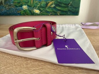 Kožený opasok Fuchsia 130 cm Dajana Rodriguez - 4