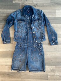 GAP Denim riflové nohavice + bunda - 4