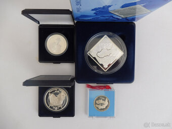 200Sk/500Sk/1000Sk strieborne mince SR, proof - 4