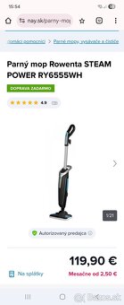 Parný mop Rowenta STEAM POWER RY6555WH - 4