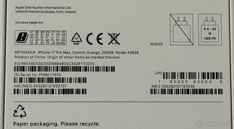 iPhone 17 Pro Max 256GB Cosmic Orange / SK - 4