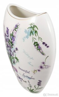 Porcelánová váza levanduľa (darčekové balenie) - 4
