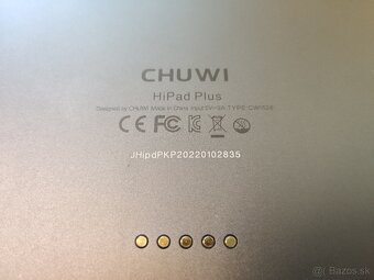 Chuwi HiPad Plus. 4gb/////128gb+micro SDHC. Šedá metalíza. - 4