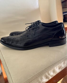 Baldinini elegantné kožené oblekové topánky č.42 - 4