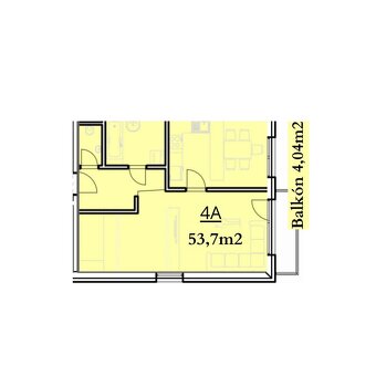 Na predaj 2 -izbový byt v projekte NOVÉ GAJARY - SKOLAUDOVAN - 4